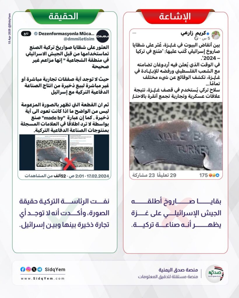 صواريخ تركية في غزة