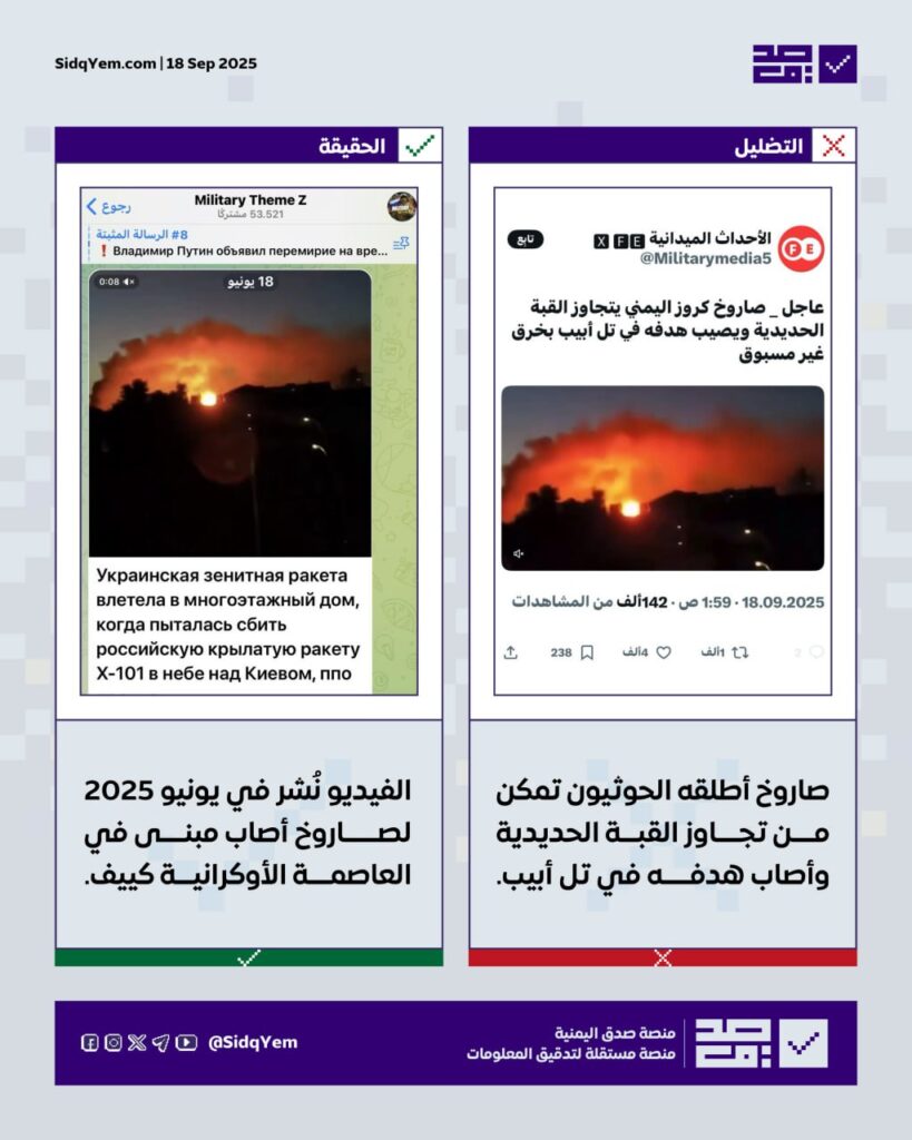 هل تجاوز صاروخ حوثي القبة الحديدية وأصاب هدفه في تل أبيب؟